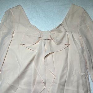 NEW XENIA beige dress with bow on back PERFECT FOR CHRISTMAS